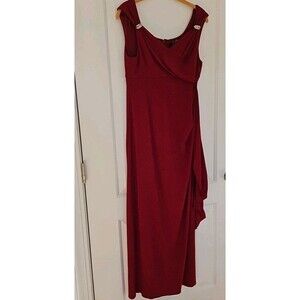 R&M Richards Burgundy Maxi Dress